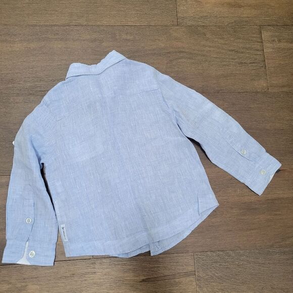 New Armani Junior Linen boys shirt size 2T - Picture 11 of 12